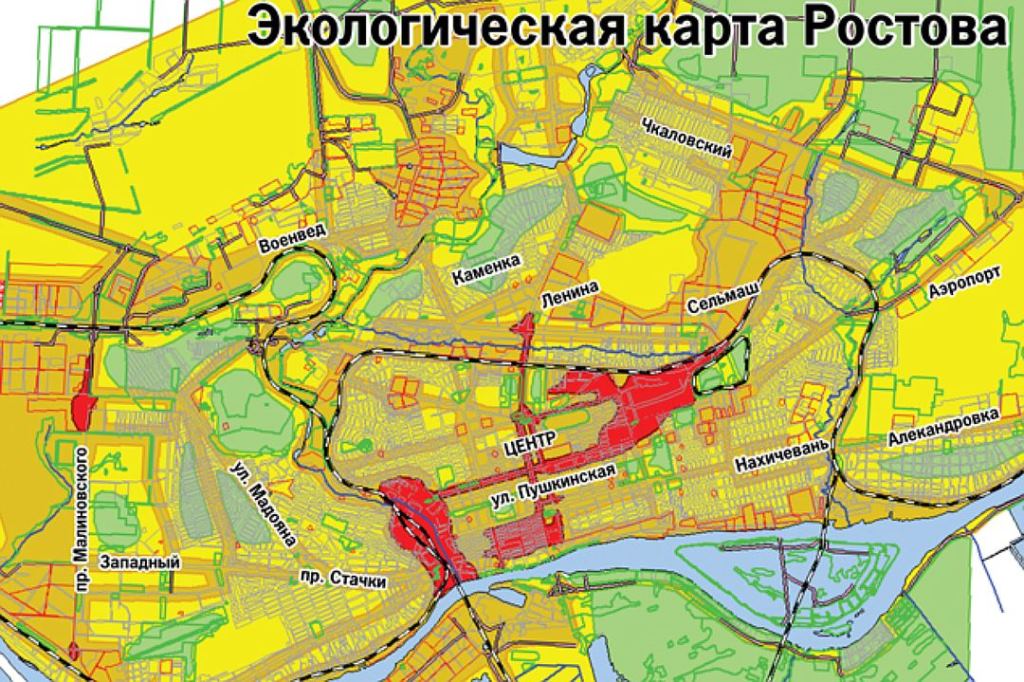 Где в ростове получить. Экологическая карта Ростов на Дону. Ростов на Дону карта районов города. Карта города Ростова на Дону по районам. Ростов на Дону по районам на карте города.