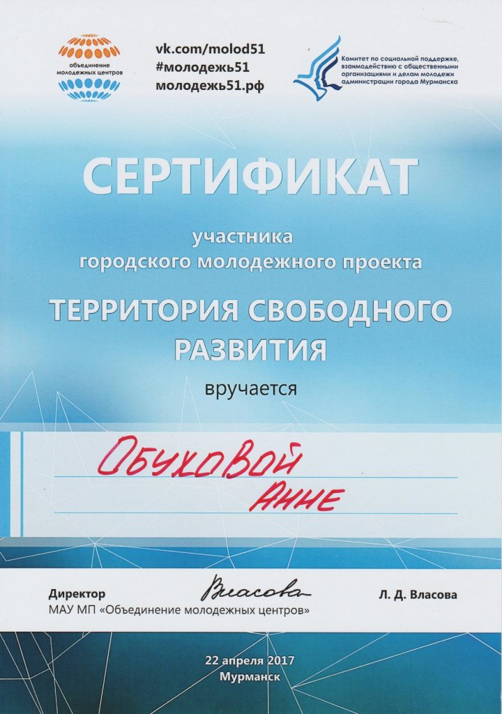 Территория свободного развития 2017